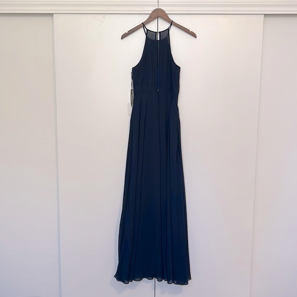 Night of Romance Navy Blue Sleeveless Maxi Dress—Lulus - Picture 2 of 6